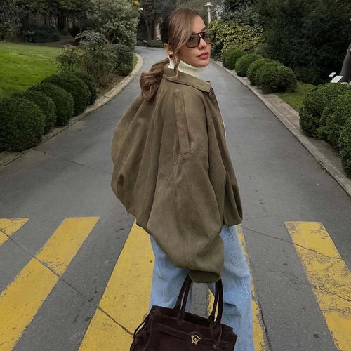 Chaqueta Bomber Oversize de Ante