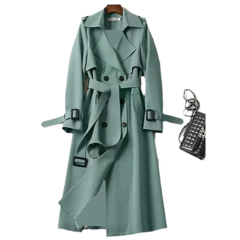 Gabardina Larga Estilo Británico