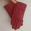 Guantes de Piel con Forro de Lana