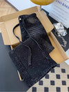 Pantalones Vaqueros Anchos de Mezclilla con Brillos
