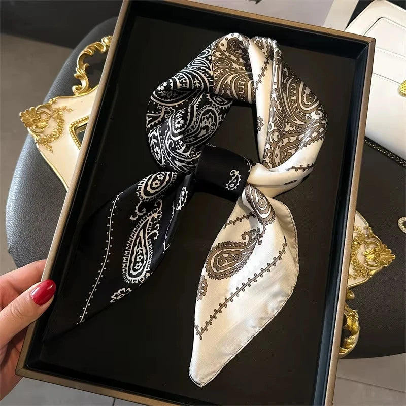 Pañuelo Estampado Paisley Para Bolso