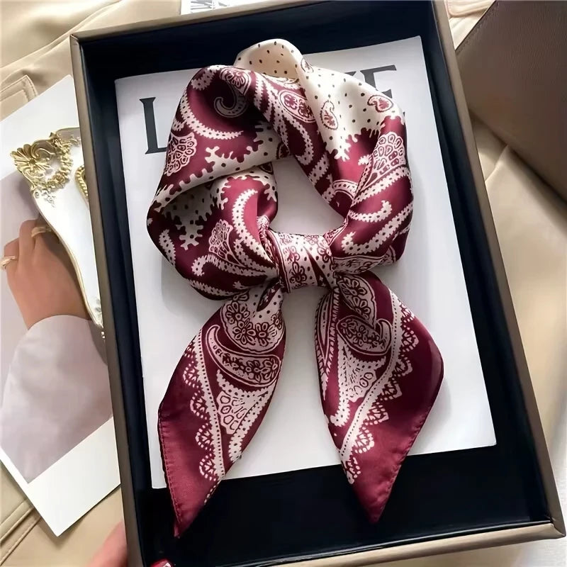 Pañuelo Estampado Paisley Para Bolso