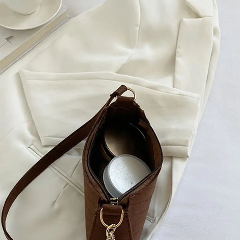 Bolso de Hombro de Fieltro Mini
