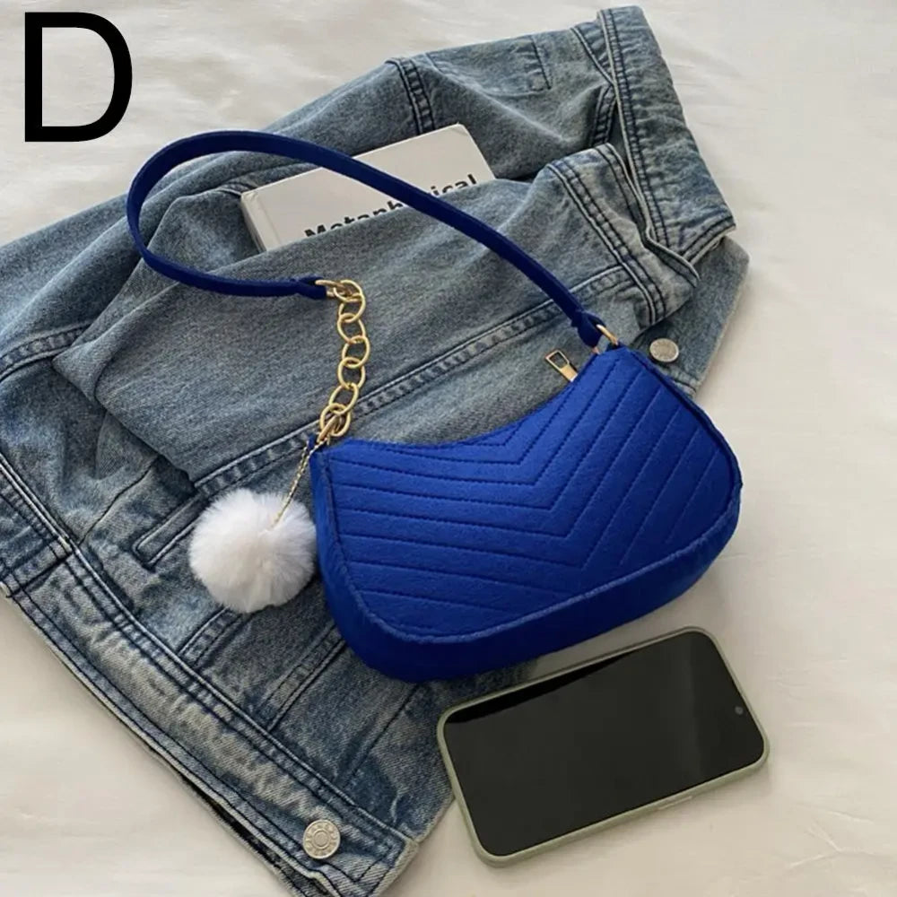 Bolso de Hombro de Fieltro Mini