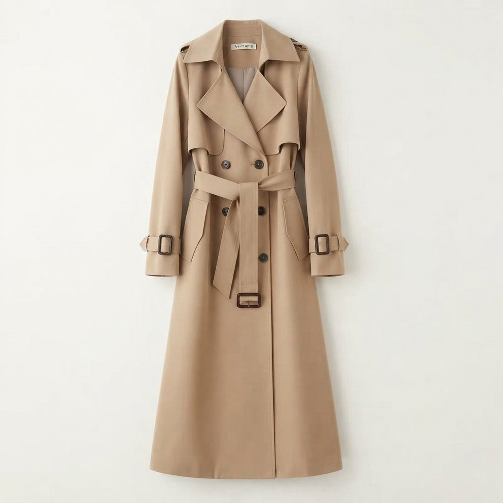 Gabardina Larga Estilo Británico