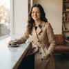 Gabardina Larga Estilo Británico