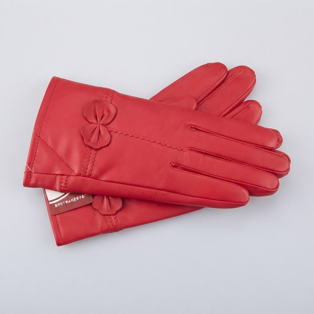 Guantes de Piel con Forro de Lana