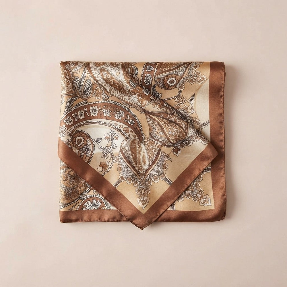 Pañuelo Estampado Paisley Para Bolso